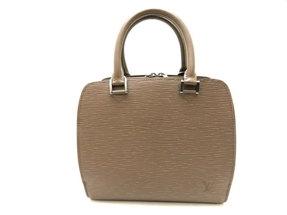 LOUIS VUITTON Pont Neuf Handbag Epi Leather Lilac
